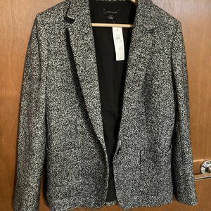 NEW Ann Taylor Dark Tweed Blazer NWT